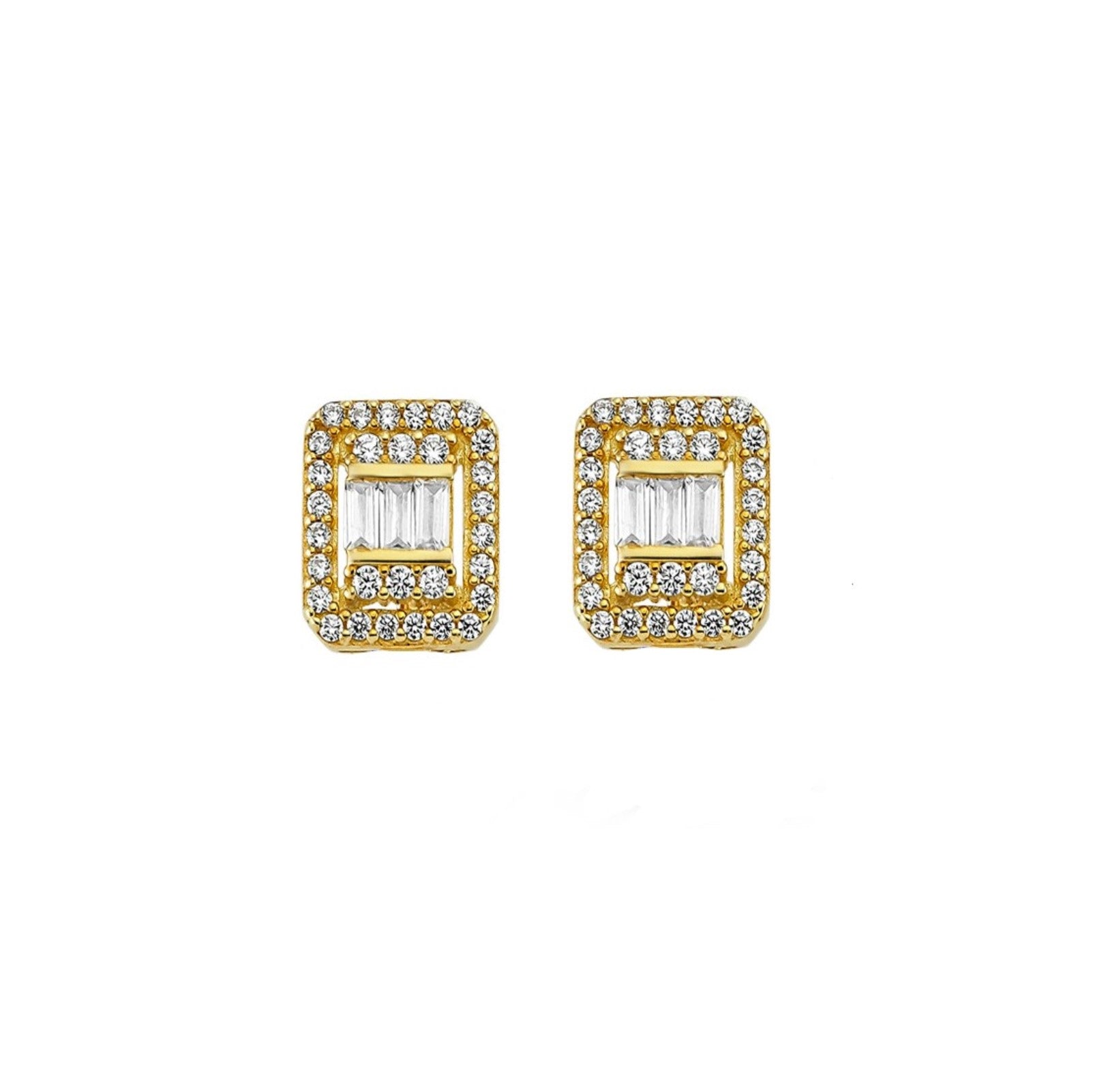 Диамантени обеци жълто злато 0.32 карата